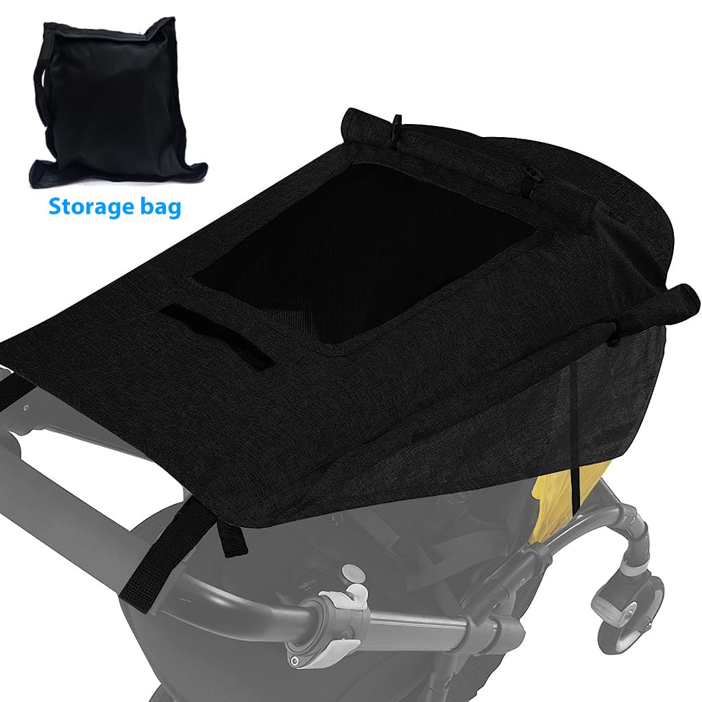 SNOWIE SOFT Sun Shade for Stroller with Mesh Window, Universal Size UV Protection Sunshade for Baby Stroller, Rainproof Stroller Canopy Breathable Stroller Cover SNOWIE SOFT Sun Shade for Stroller with Mesh Window, Universal Size UV Protection Sunshade for Baby Stroller, Rainproof Stroller Canopy Breathable Stroller Cover